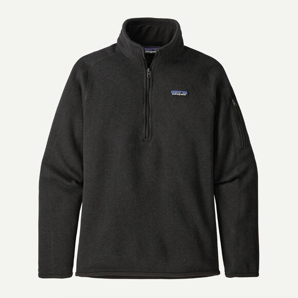 Patagonia Women's Better Sweater 1/4-Zip Fleece - Black - Size Large - Picture 1 of 8